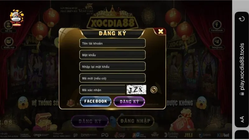 Quy trình đăng ký thành viên tại Xocdia88 trên máy tính