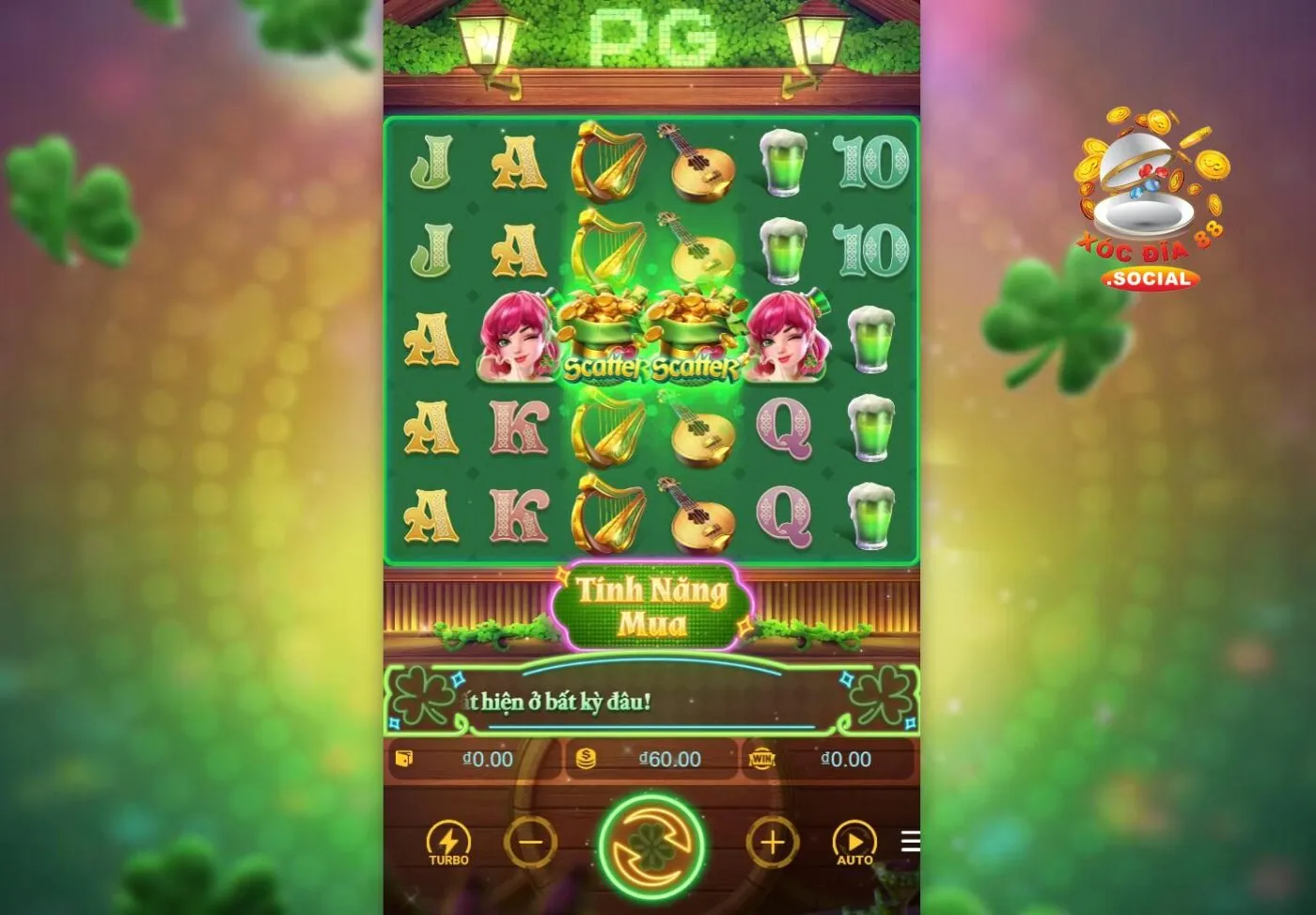 Game Clover Lady Xocdia88 có cách chơi tương tự như nhiều sản phẩm quay hũ