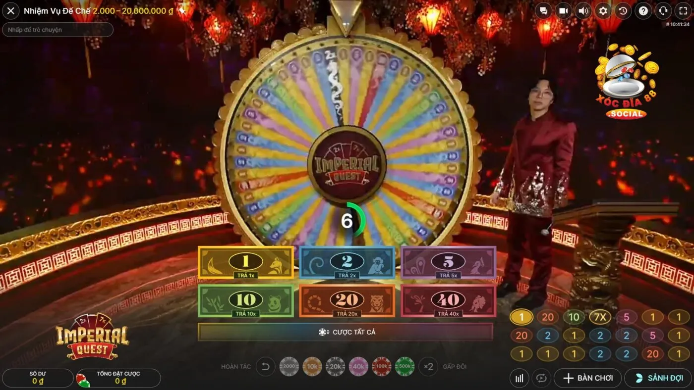 Luật chơi Imperial Quest Xocdia88 cơ bản