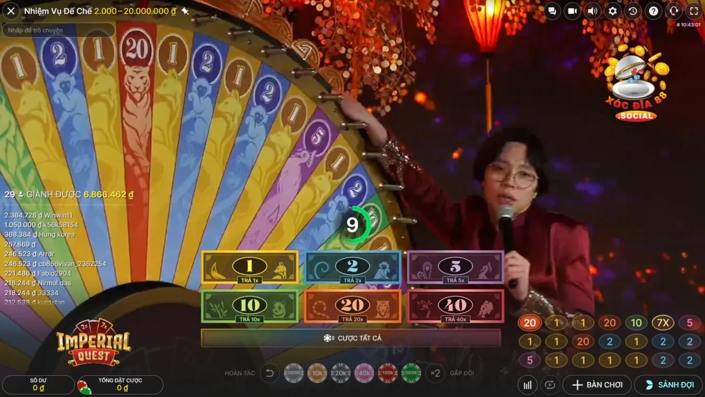 Mẹo quay thưởng trò Imperial Quest Xocdia88 dễ trúng